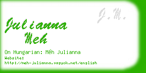 julianna meh business card